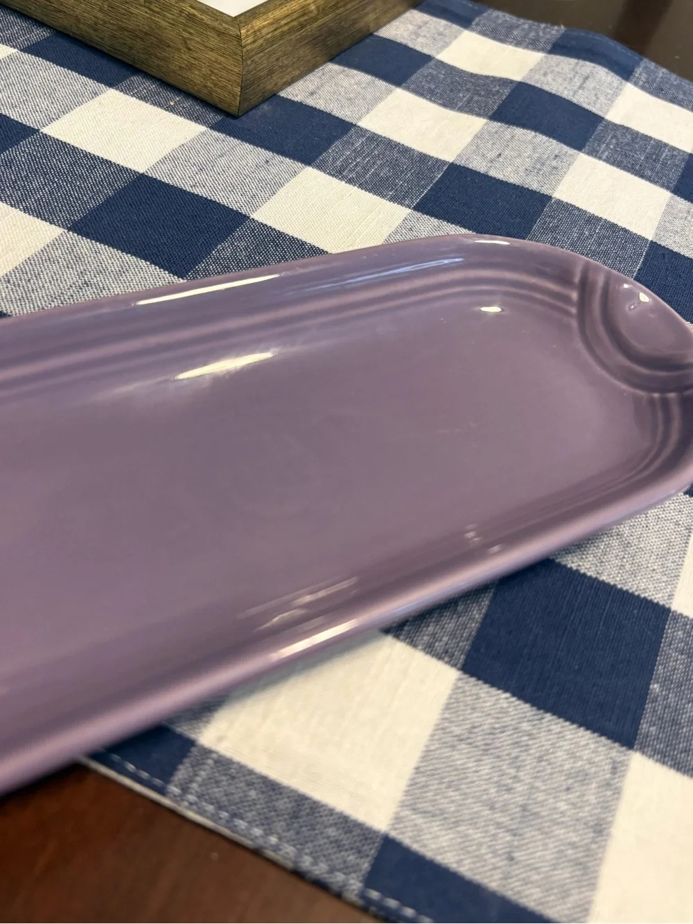 Fiestaware utility or relish tray, Lilac, Fiesta,